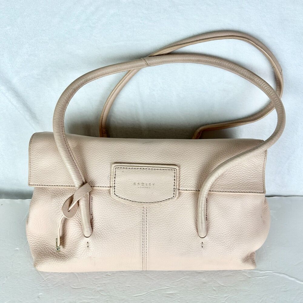 Radley London Burnham Beeches Shoulder Bag Pebbled Leather Blush Pink
